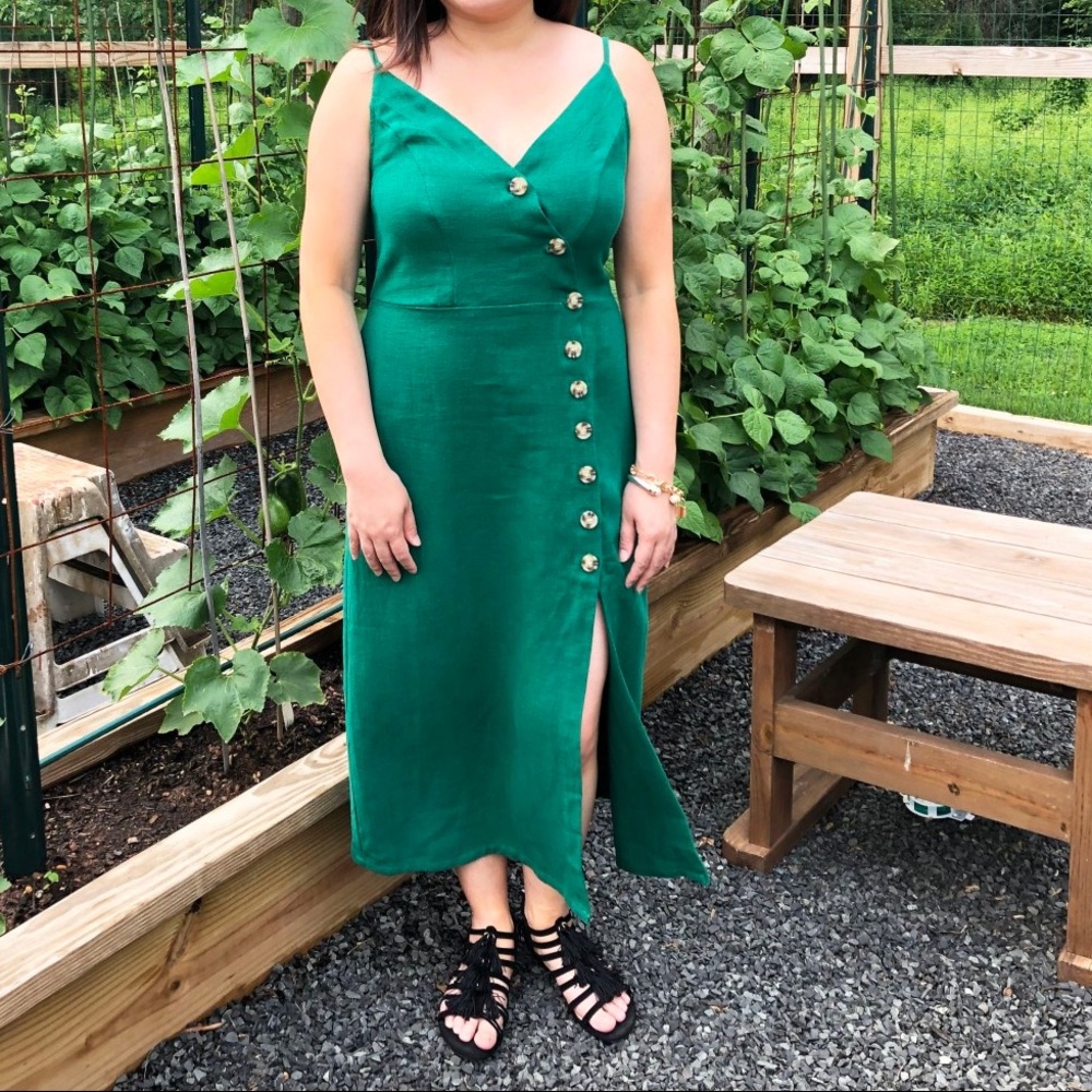 Linen Button Down Dress